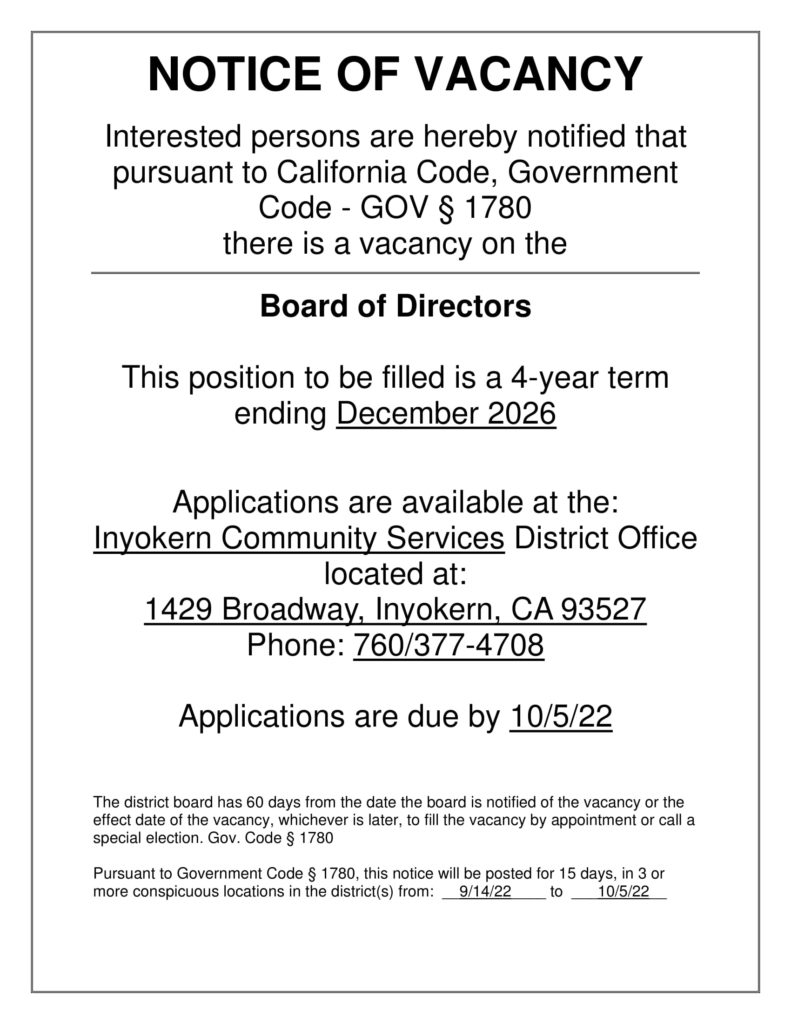Notice of Vacancy for Board Members-1